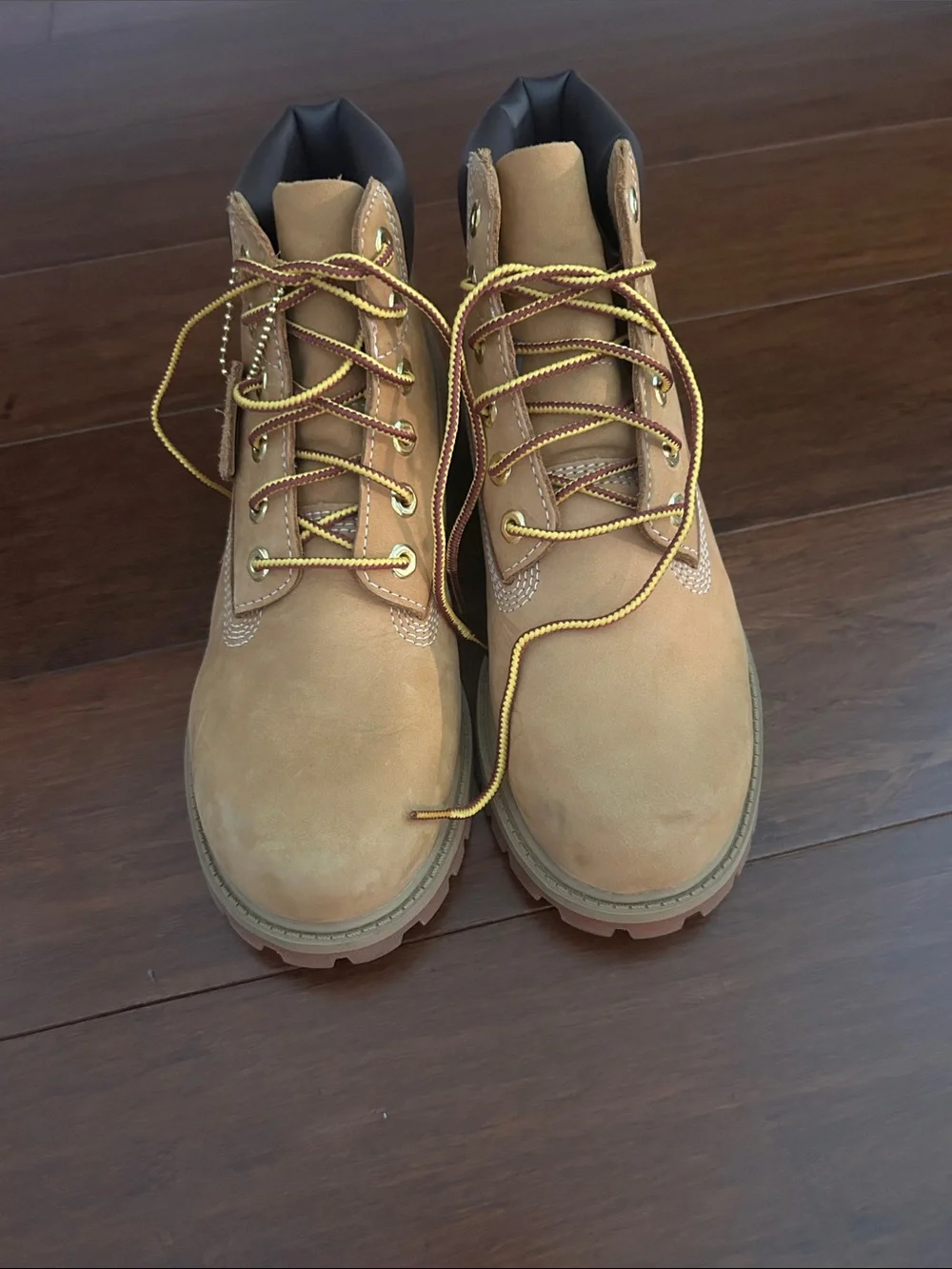 Timberland Kids Wheat Tan Lace-Up Boots